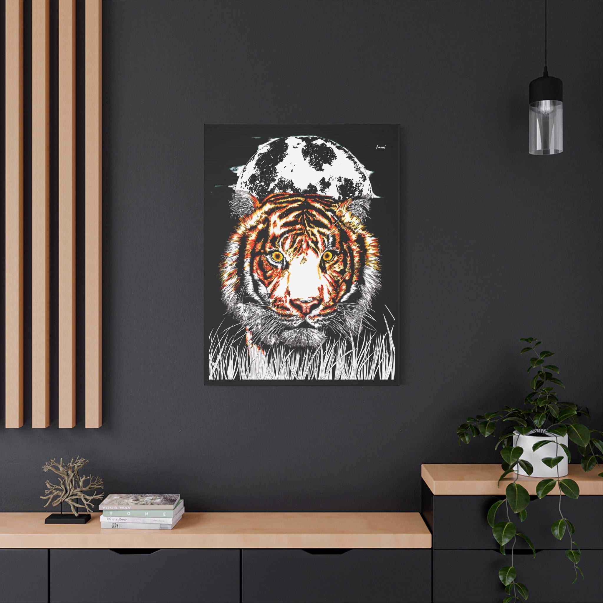 Add a touch of fierce beauty to your space with our Tiger Wall Art Print of the Original, hand drawn wall art. Elevate your decor today!