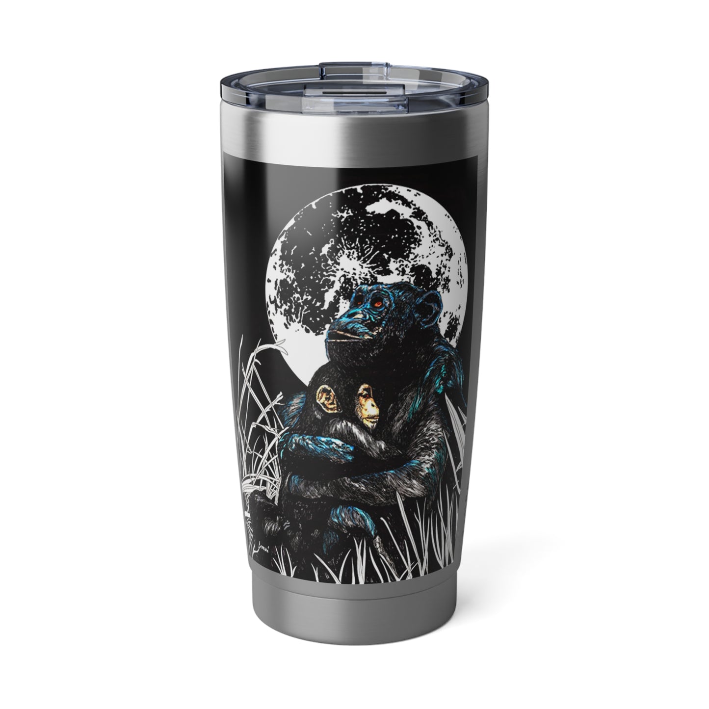 Gorilla Wall Art 20oz Tumbler, Travel Mug, Gift for Him/Her