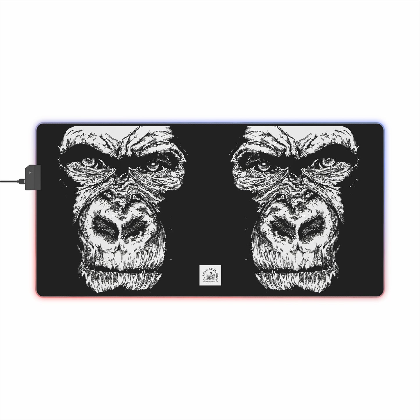 Gorilla Wild Spirit LED Gaming Mouse Pad - Gorilla Design