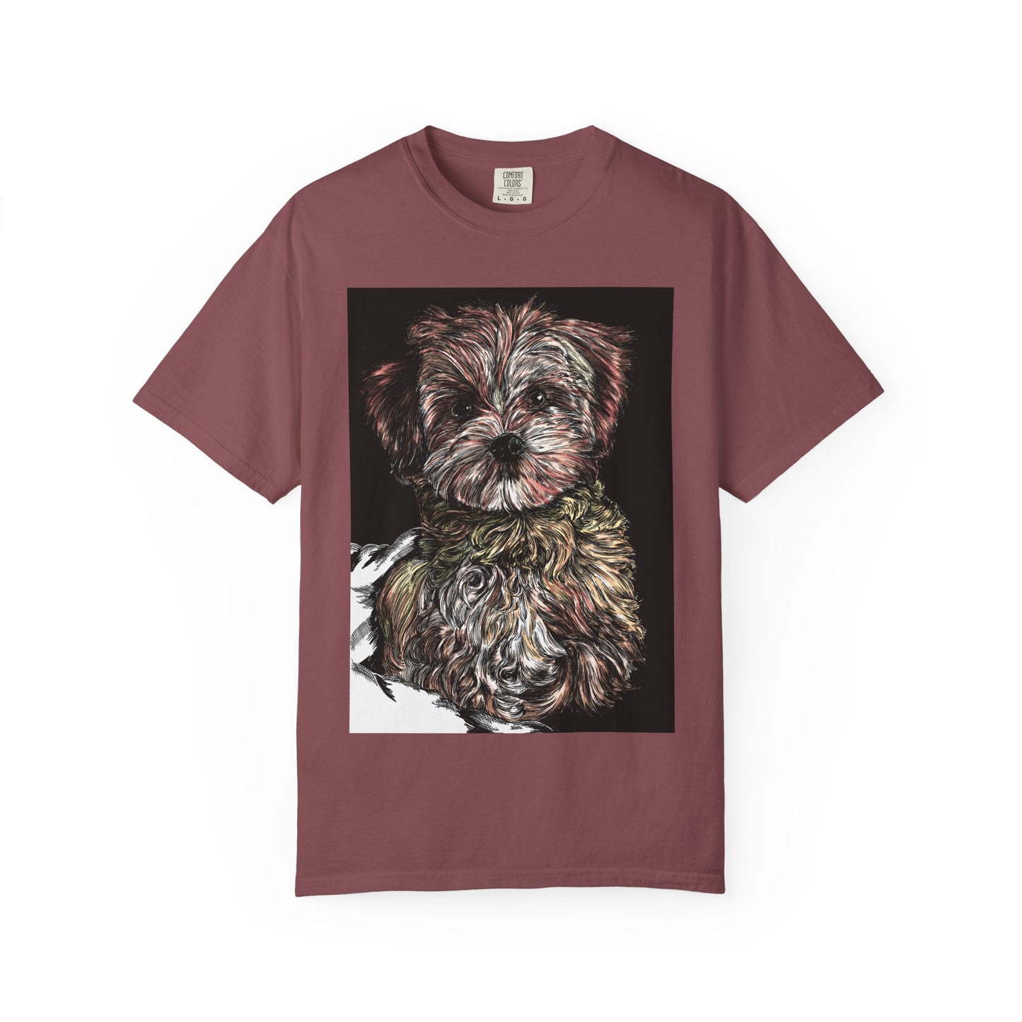 Puppy Art Unisex Garment-Dyed T-Shirt – Original Hand-Drawn