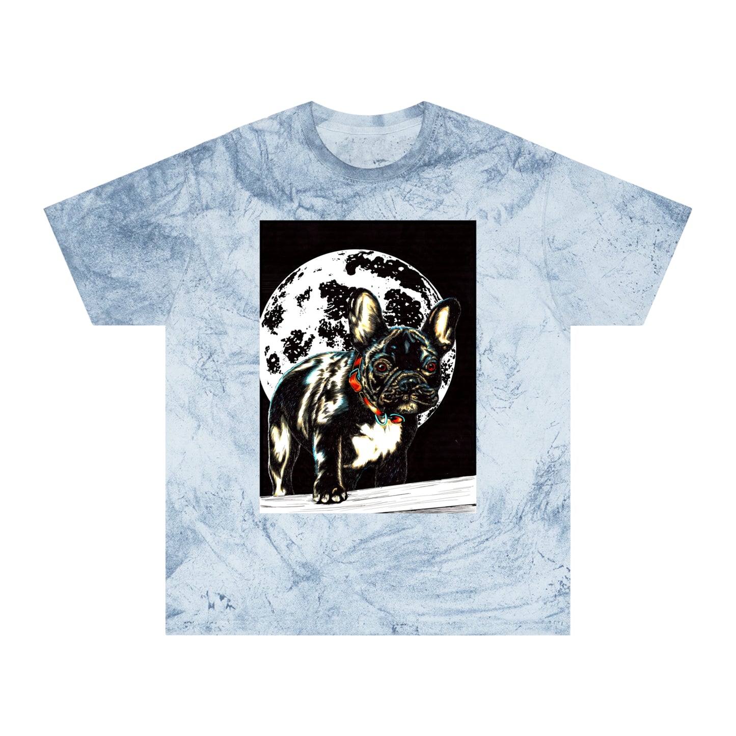 Color Blast French Bulldog T-Shirt | Unisex Moonlit Design