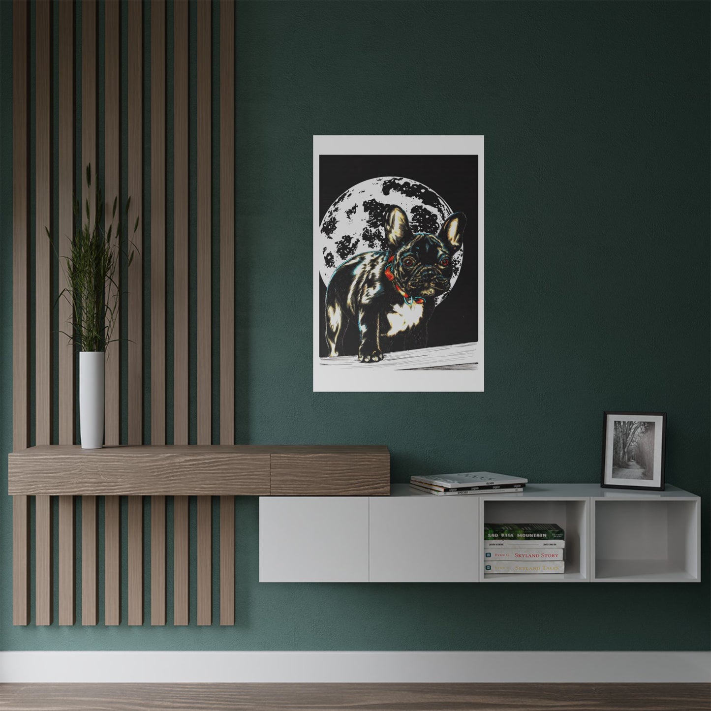 French Bulldog Art Satin Poster Wall Décor for Pet Lovers