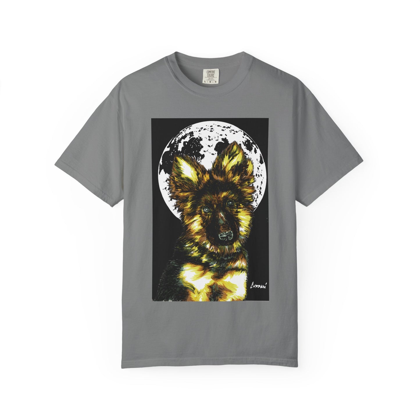 German Sheppard Puppy Unisex T-shirt - Hand Drawn Art