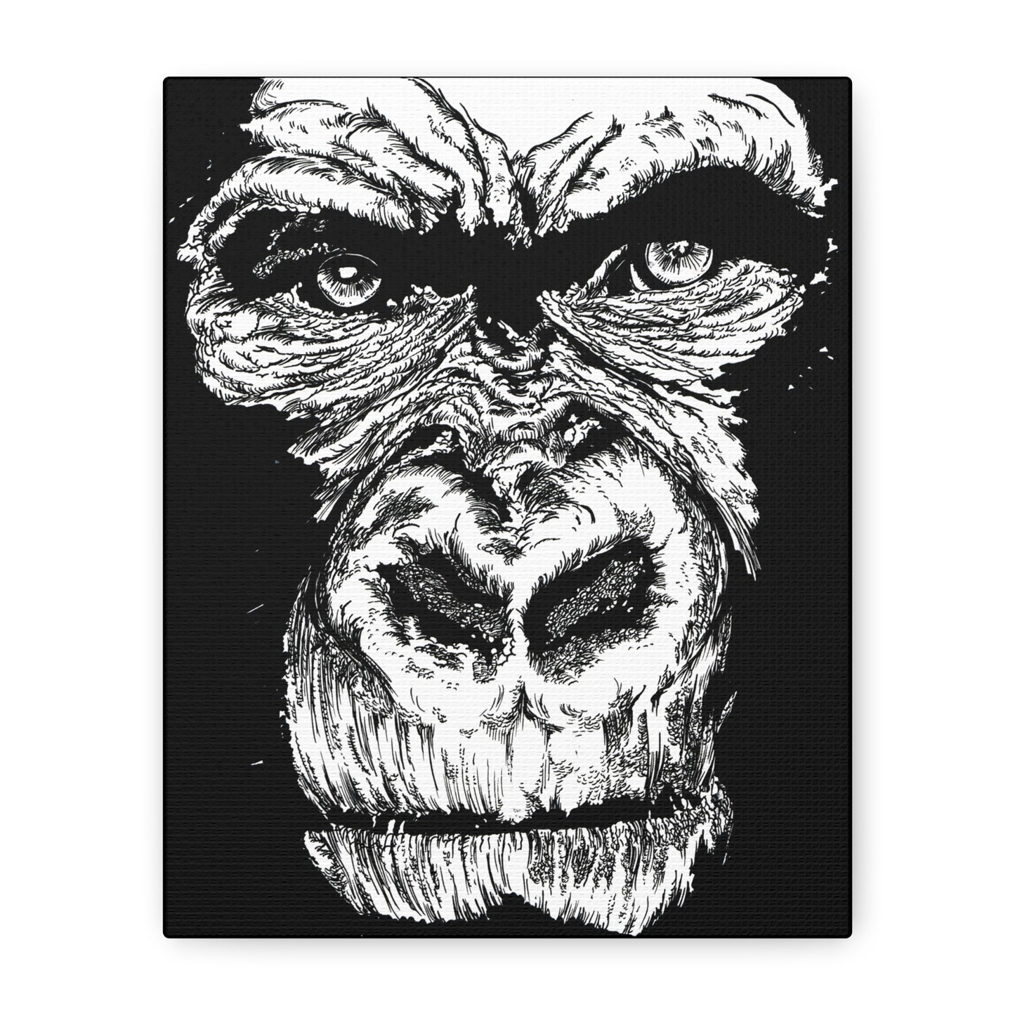 Gorilla Wall Art, Gorilla Print, Hand-Drawn Gorilla