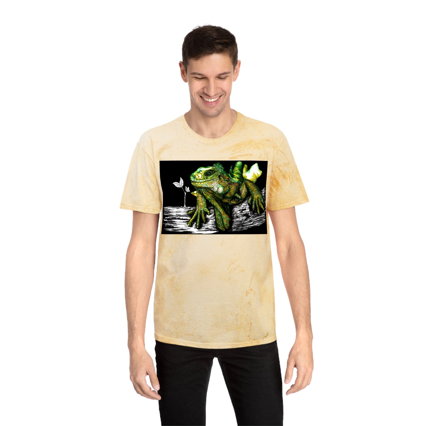Iguana Unisex Color Blast T-Shirt - Vibrant Nature-Inspired
