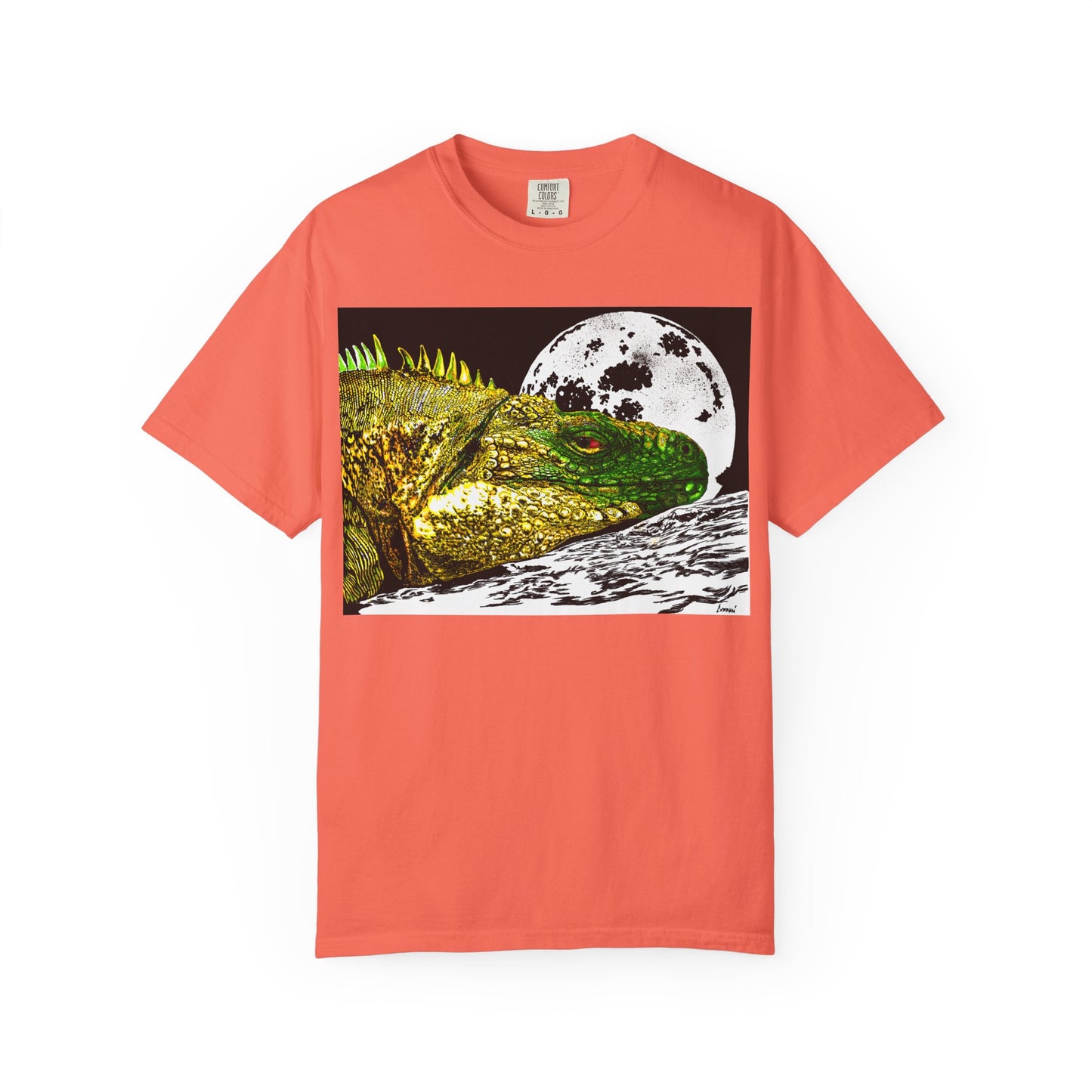 Graphic Iguana Moon Unisex T-Shirt - Nature Inspired Tee