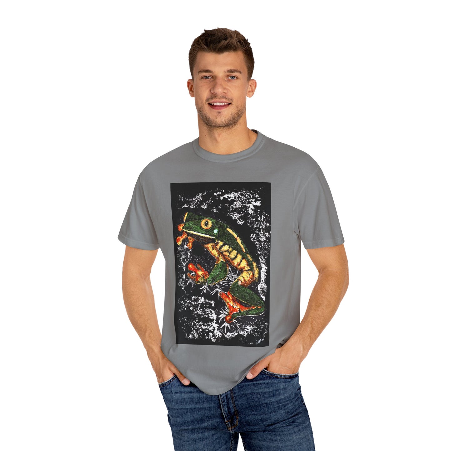 Colorful Frog Unisex T-shirt - Eco-Friendly Art Tee