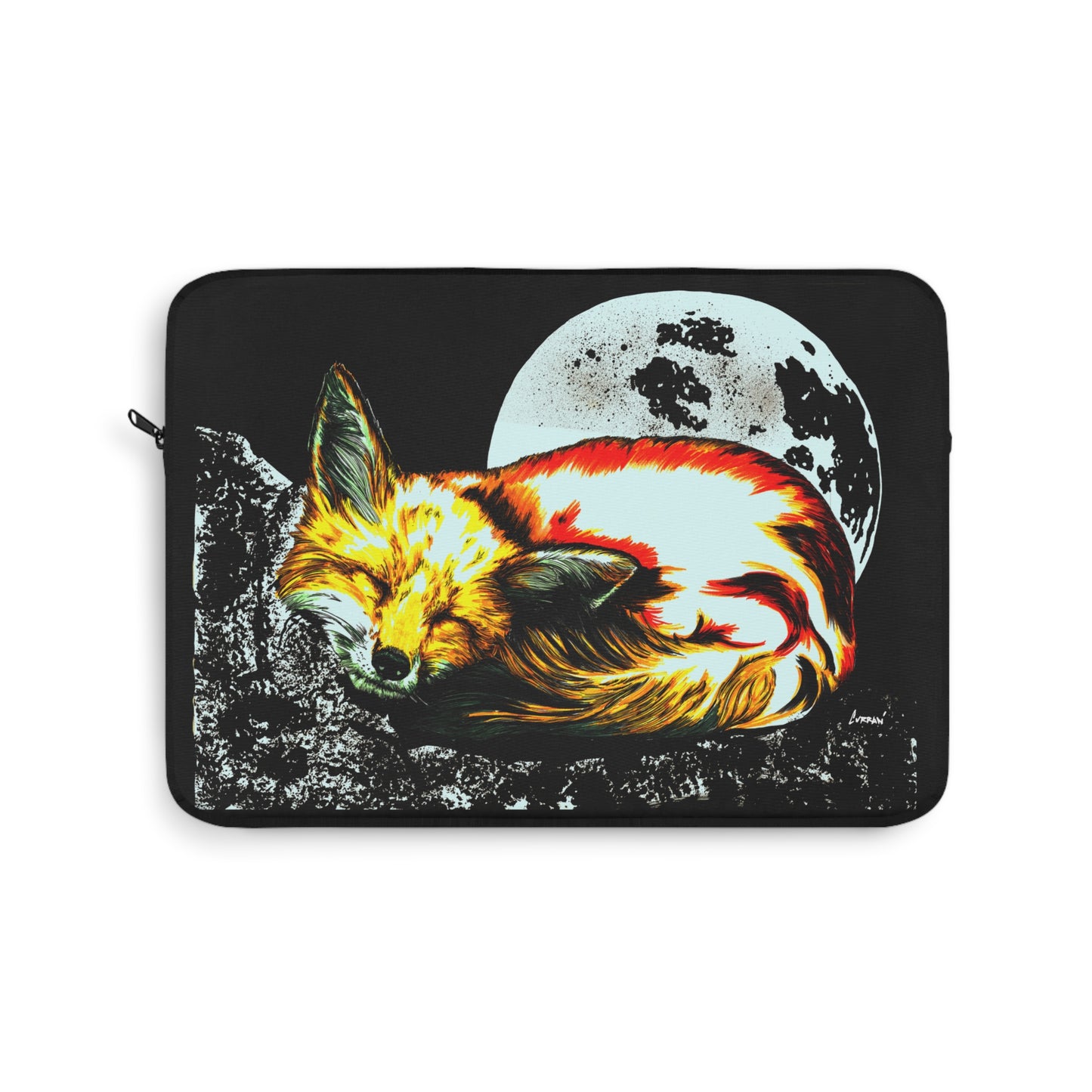 Moonlit Red Fox Laptop Sleeve – Stylish Protection for Nature Lovers