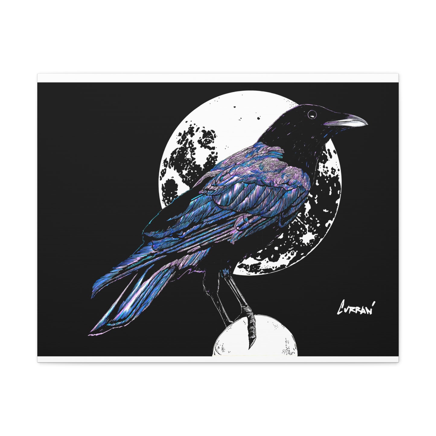 Crow Art – Original Hand-Drawn Unique, Detailed Illustration