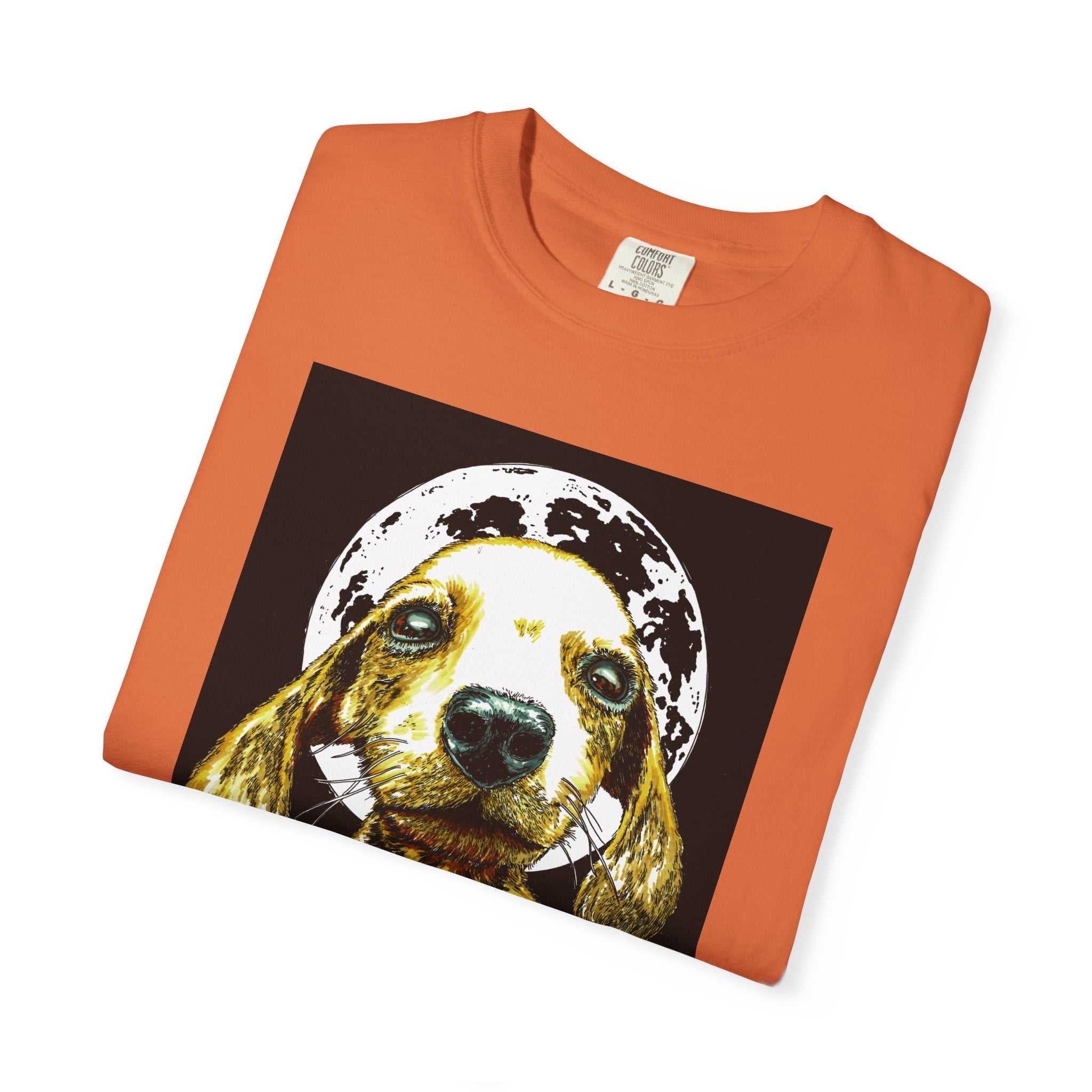 Shop our exclusive Unisex Garment-Dyed T-Shirt, Original Hand-Painted Puppy Art. Elevate your wardrobe with this unique piece!