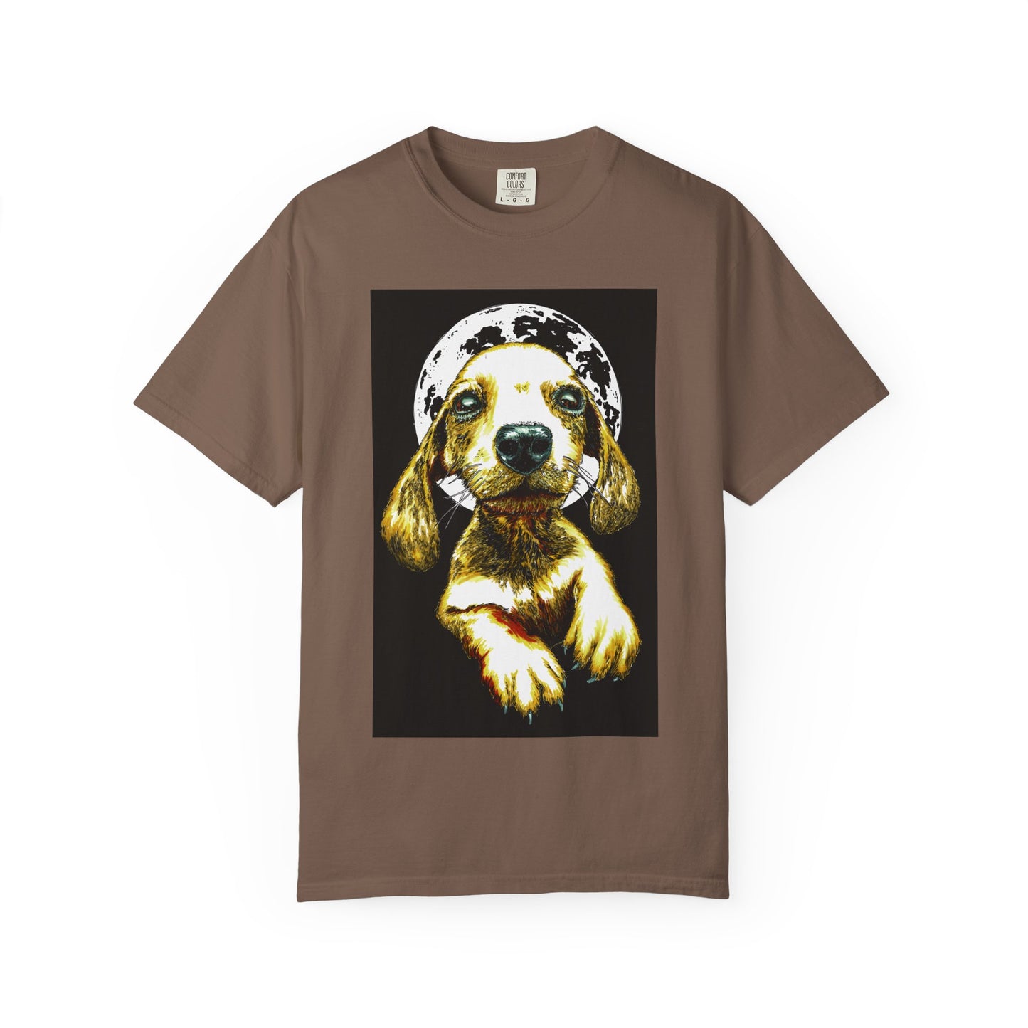 Unisex Garment-Dyed T-Shirt – Original Hand-Painted Puppy Art