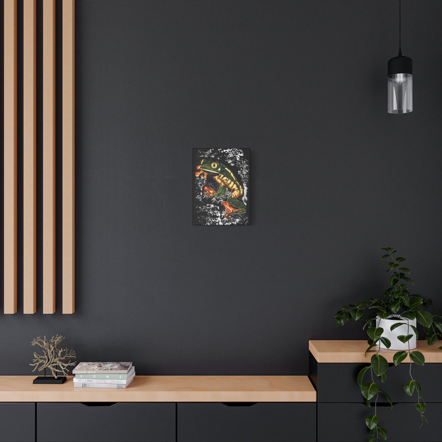 Frog Wall Art Print of the Original, hand drawn wall art