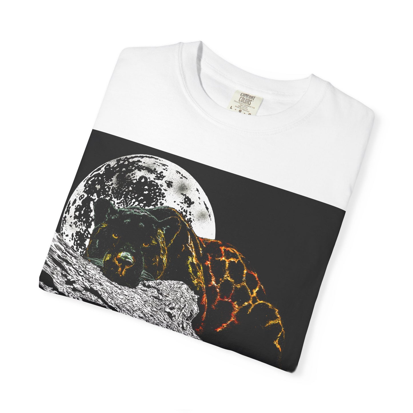 Moonlit Panther Unisex T-Shirt - Garment-Dyed Animal Tee
