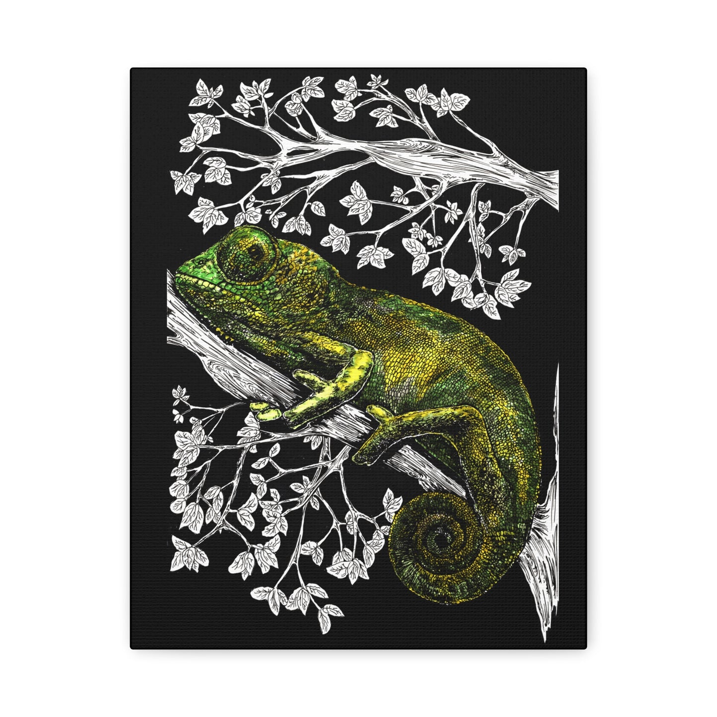 Chameleon in Tree Wall Art Print of the Original wall art