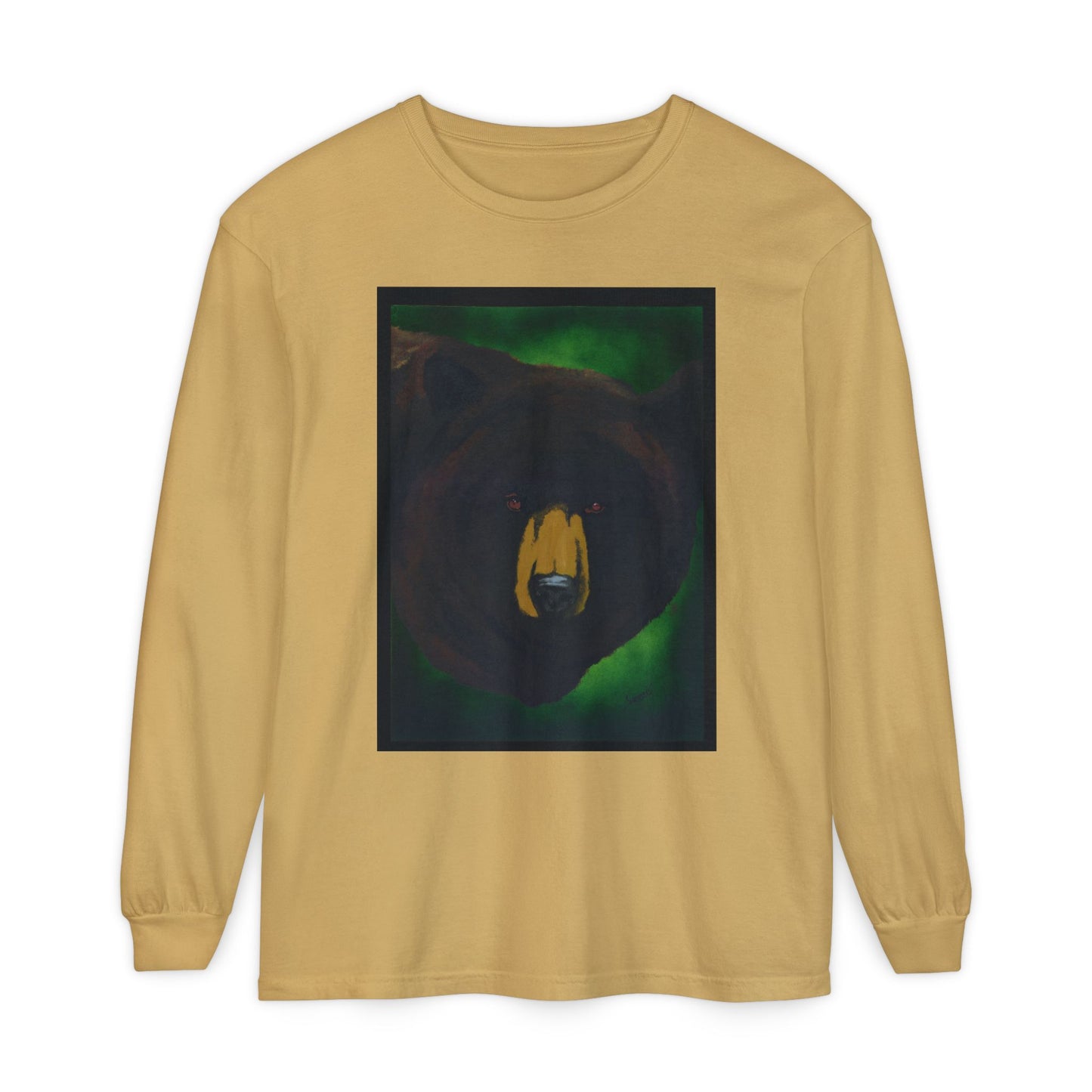 Brown Bear Portrait Long Sleeve Unisex T Shirt