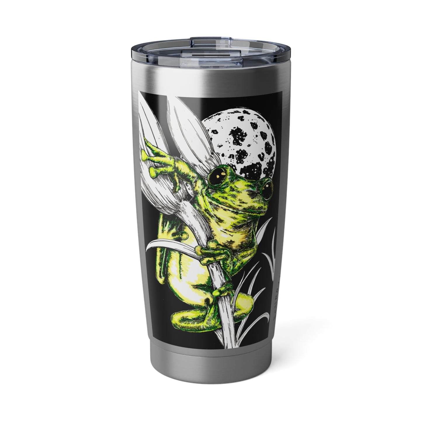 Frog Travel Mug, 20oz Tumbler, Original Art Design,