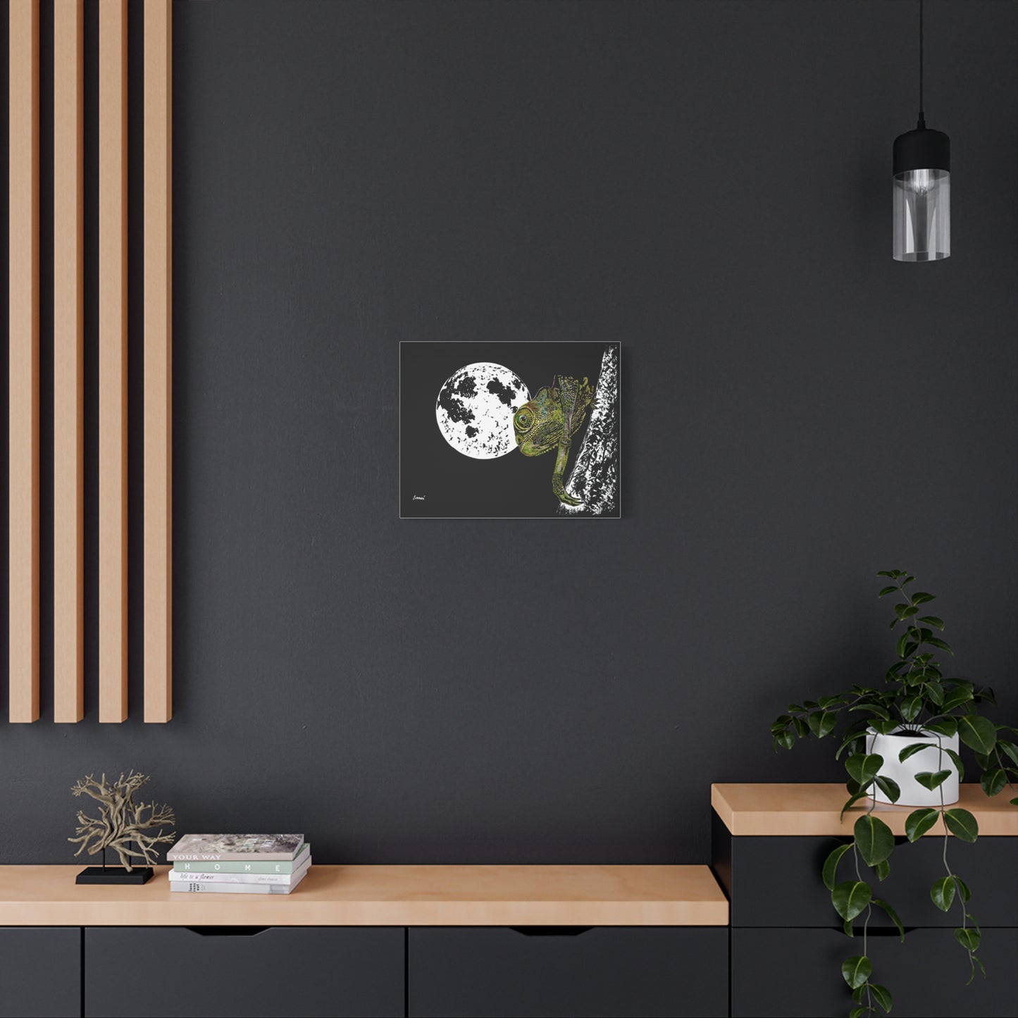 Chameleon Print of the Original, hand drawn wall art