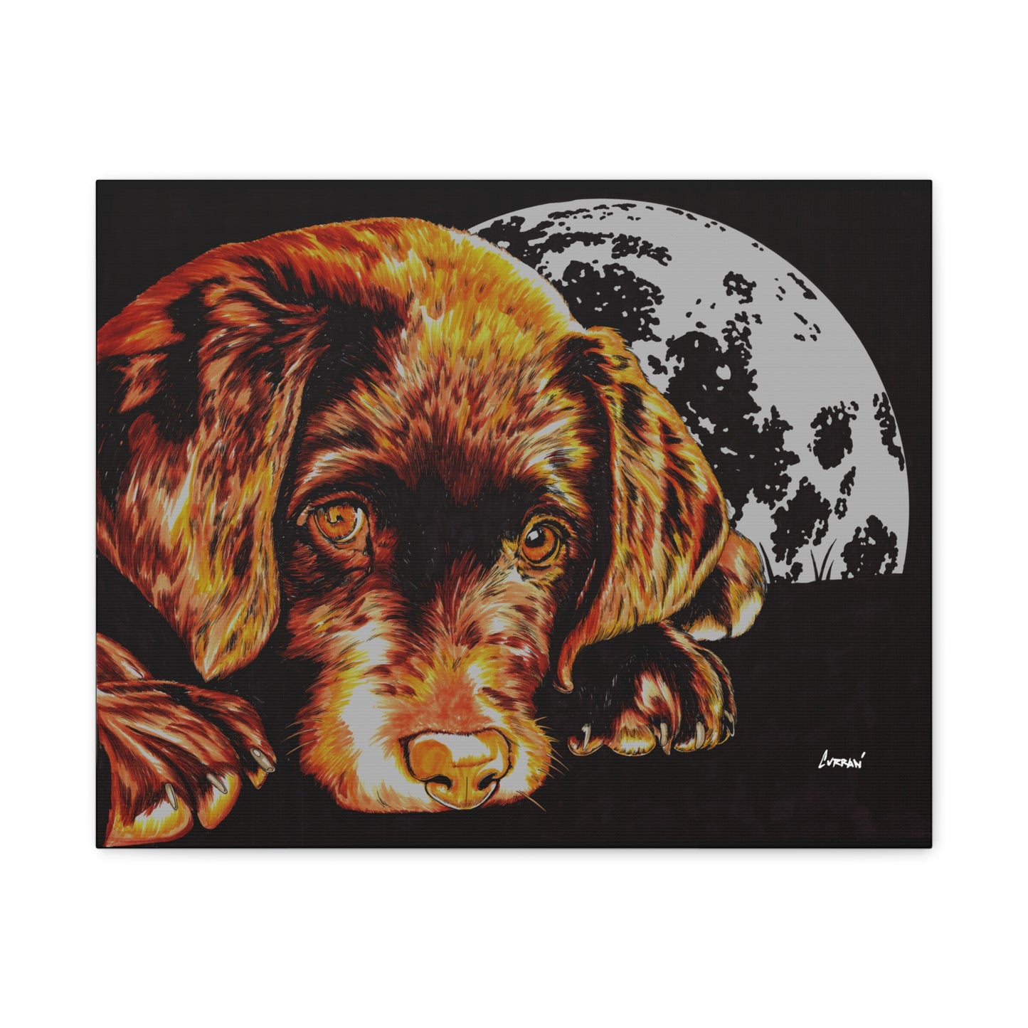 Chocolate Lab Puppy Wall Art Print of the Original