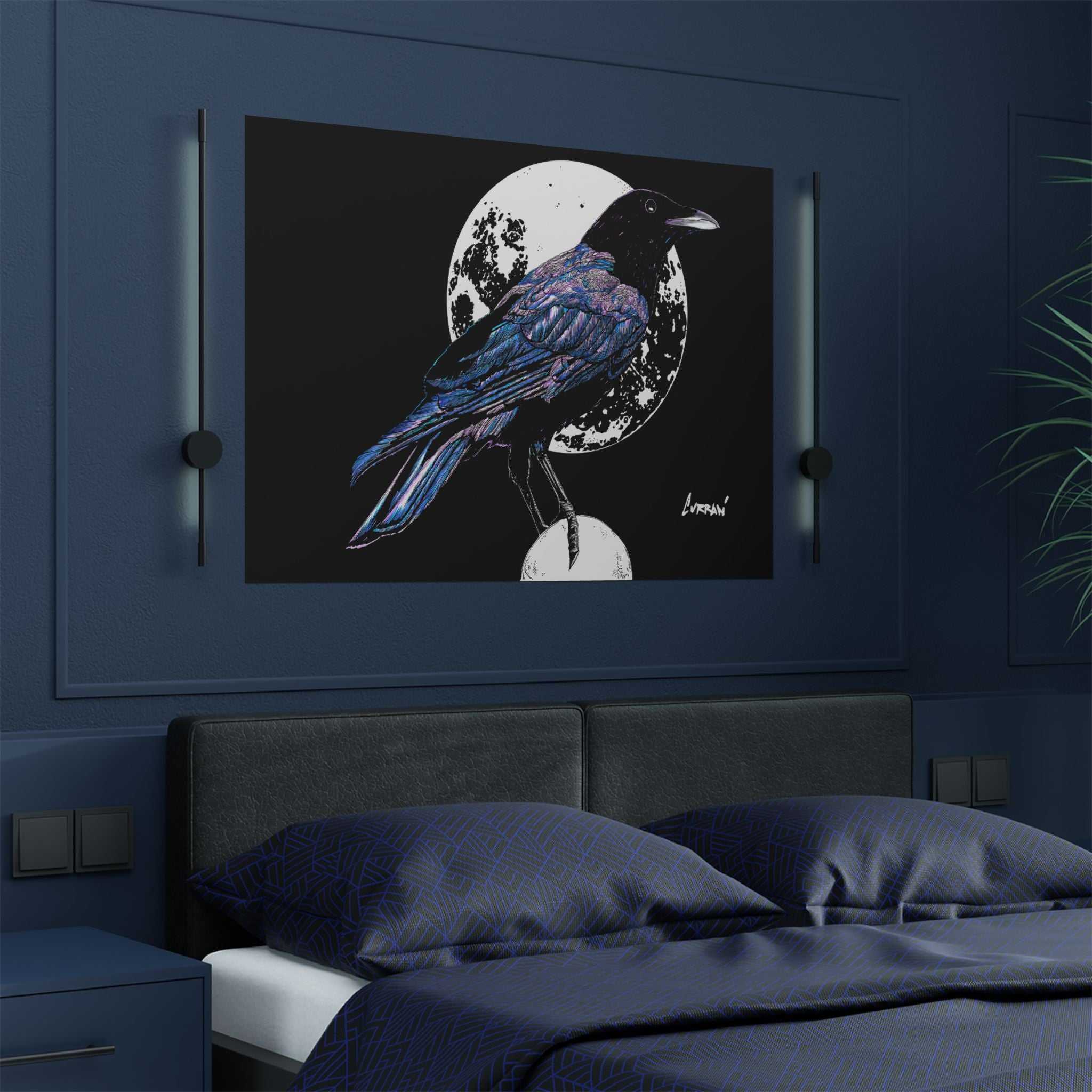 Mystical Crow Satin Poster - 300gsm Art Print