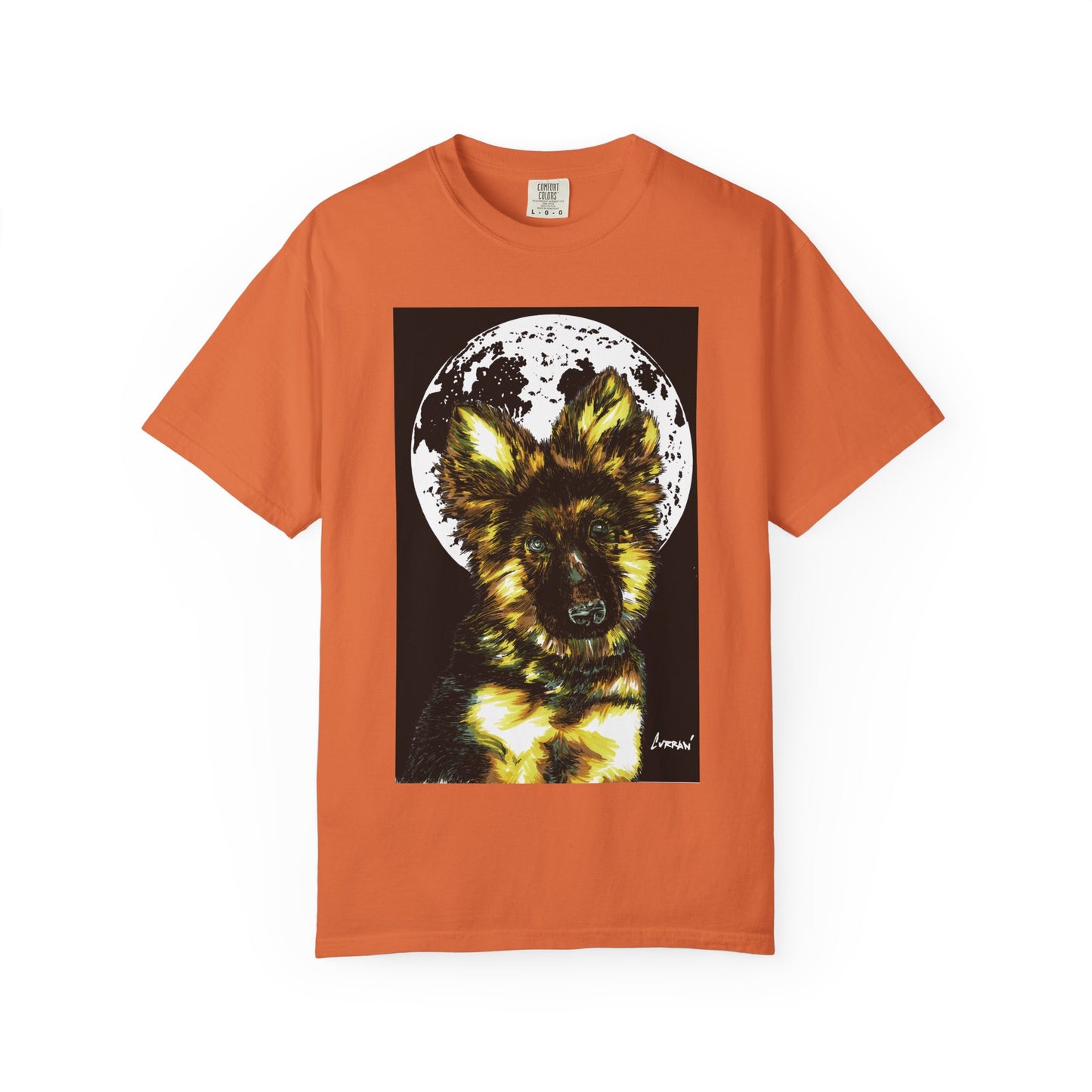 German Sheppard Puppy Unisex T-shirt - Hand Drawn Art