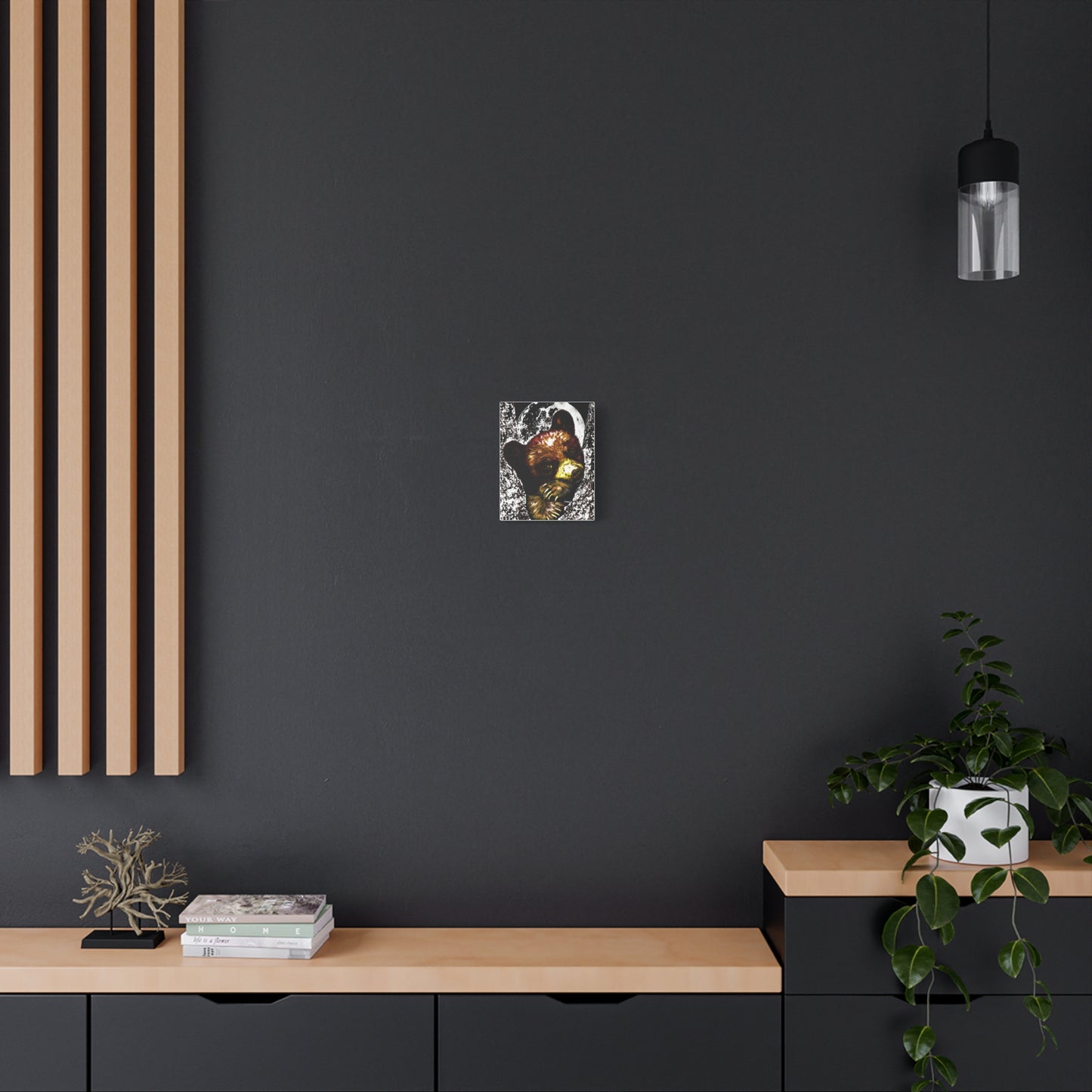 Brown Bear Cub Print of the Original, hand drawn wall art