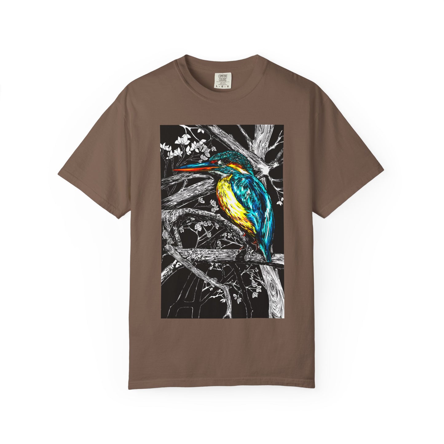 Vibrant Kingfisher Graphic Unisex T-Shirt - Nature Lover's Tee