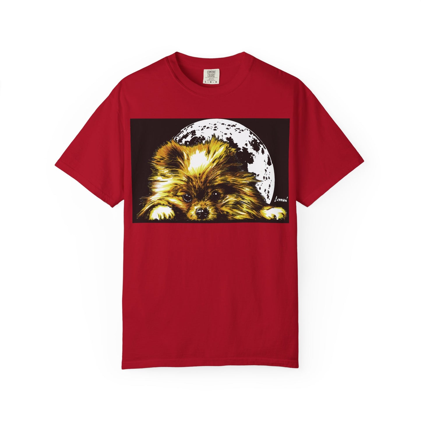Pomeranian Unisex T-shirt - Hand Painted Art Design