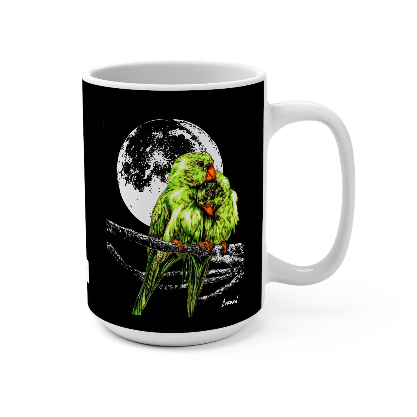 Romantic Parrot Mug - 15oz - Perfect Gift for Bird Lovers