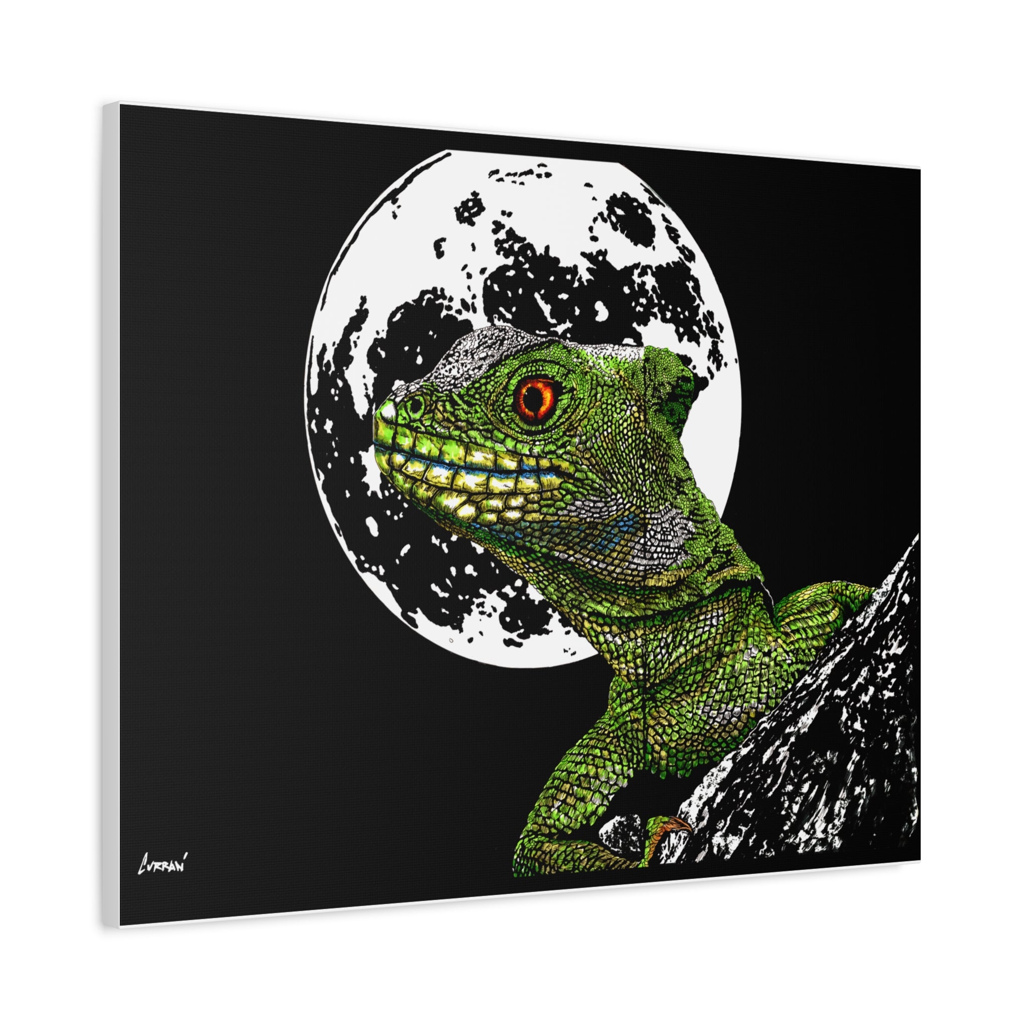 Lizard Canvas Art – Original Hand-Drawn RealisticLizard Canvas Art – Original Hand-Drawn Realistic