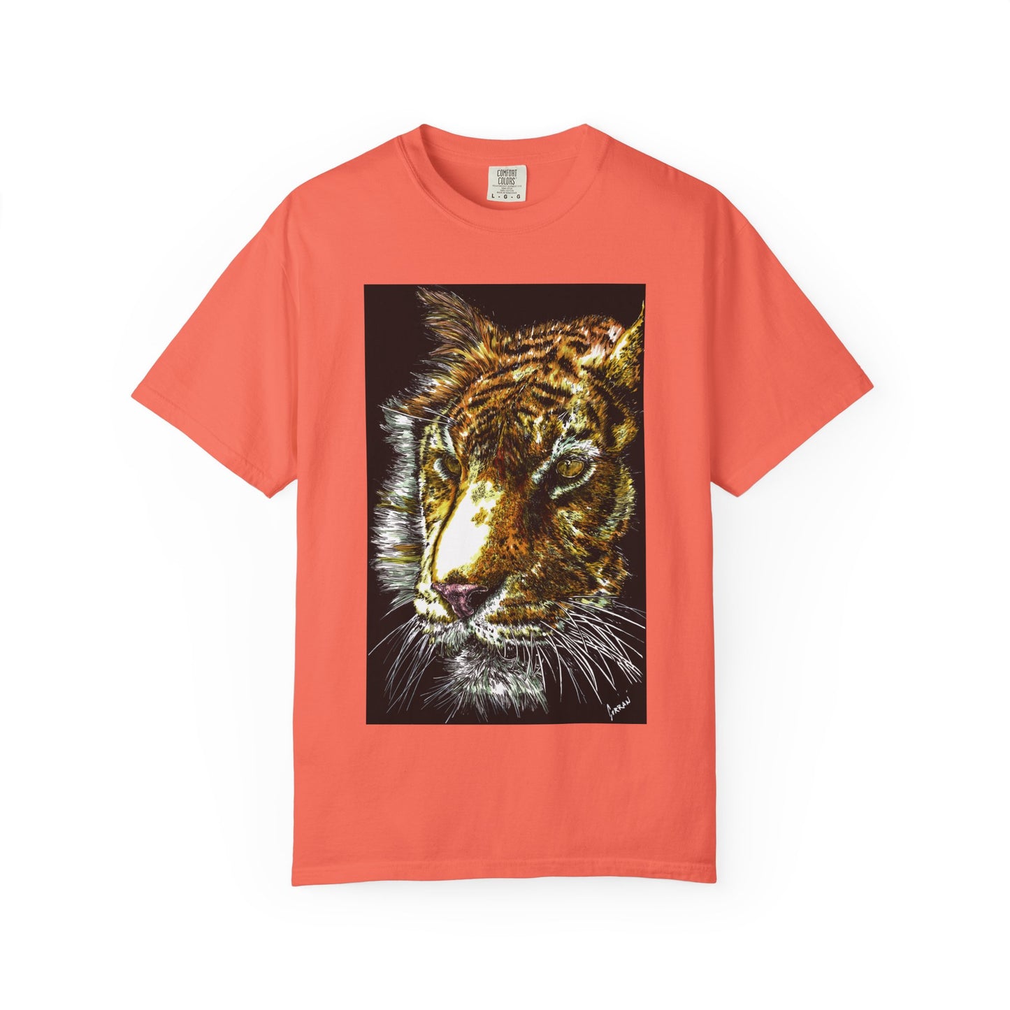 Unisex Tiger Art T-Shirt - Vibrant Animal Print - Nature Lover's Apparel