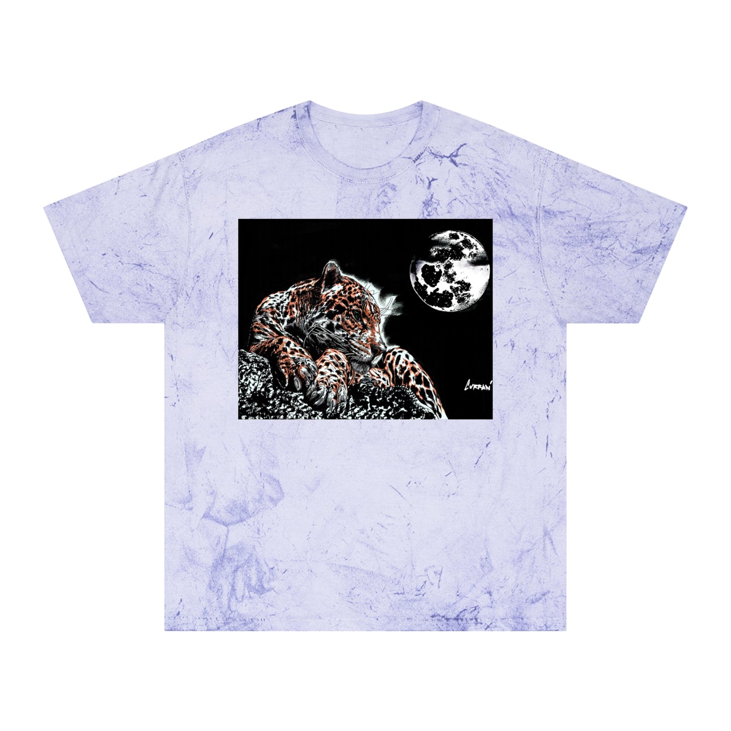 Leopard in the Moonlight T Shirt Original Hand Drawn Art