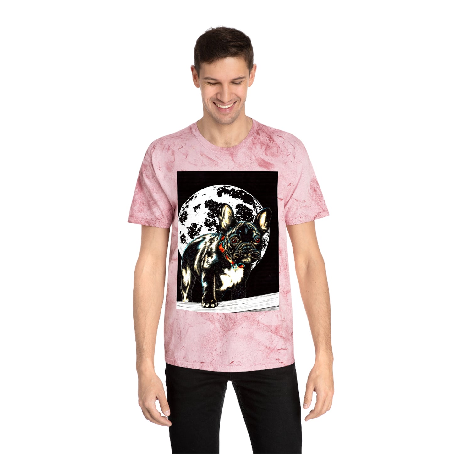 Color Blast French Bulldog T-Shirt | Unisex Moonlit Design