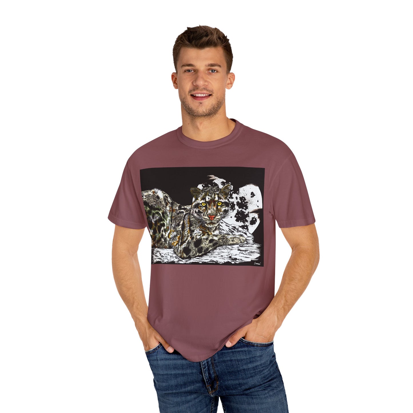 Wild Cat Art T-shirt for Animal Lovers