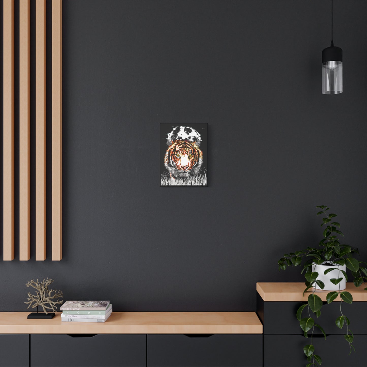 Tiger Wall Art Print of the Original, hand drawn wall art of a Tiger