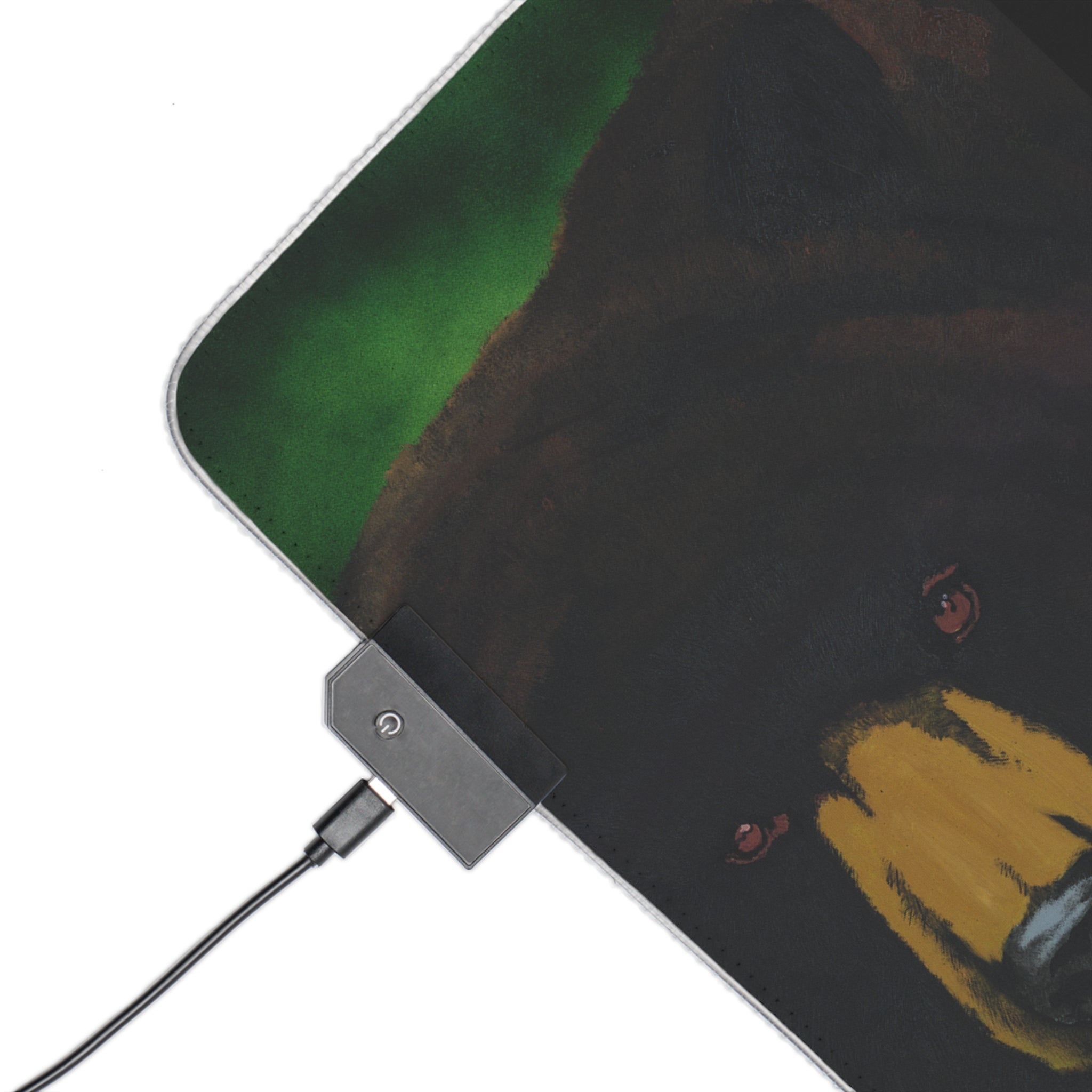 LED Gaming Mouse Pad with Bear Design - RGB Backlit