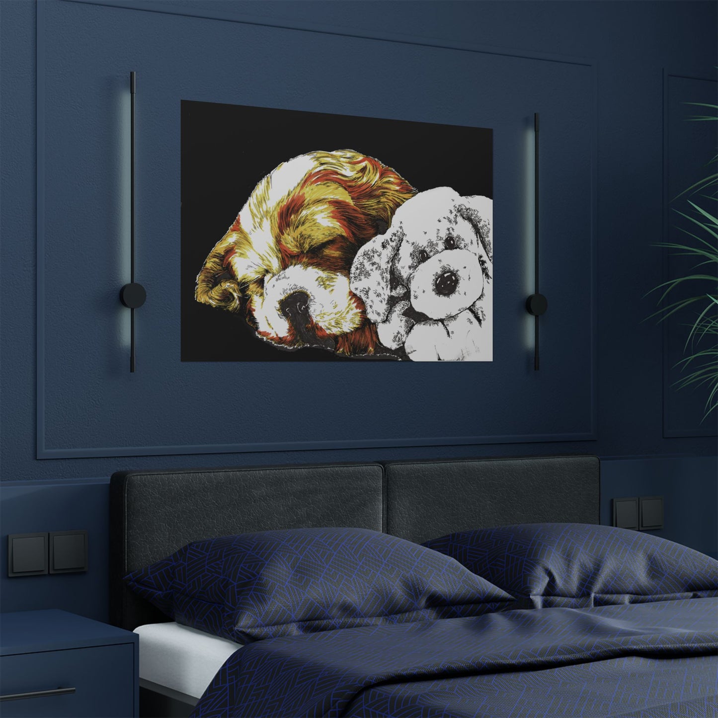 Cocker Spaniel Satin Poster - Heartwarming Dog Design
