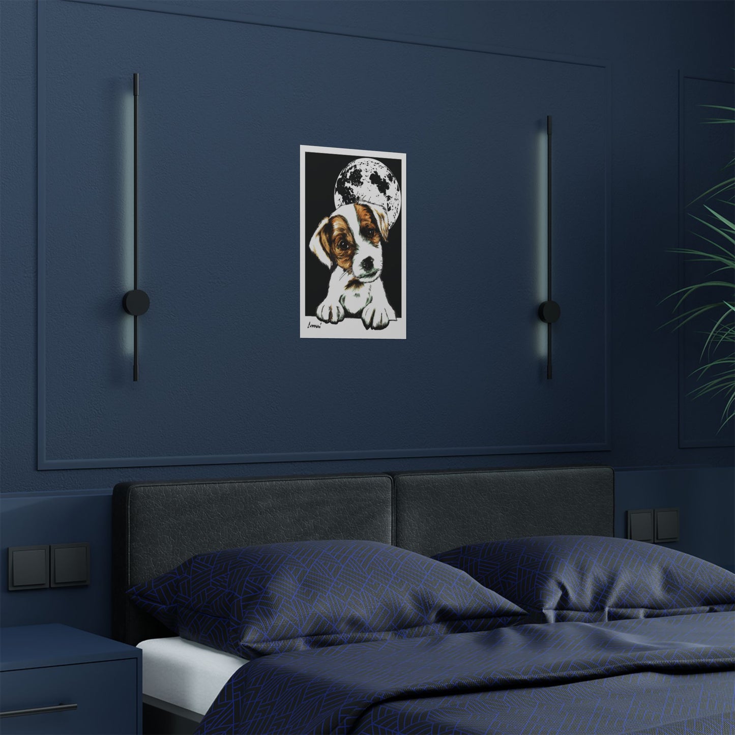 Adorable Beagle Satin Poster - Perfect for Animal Lovers