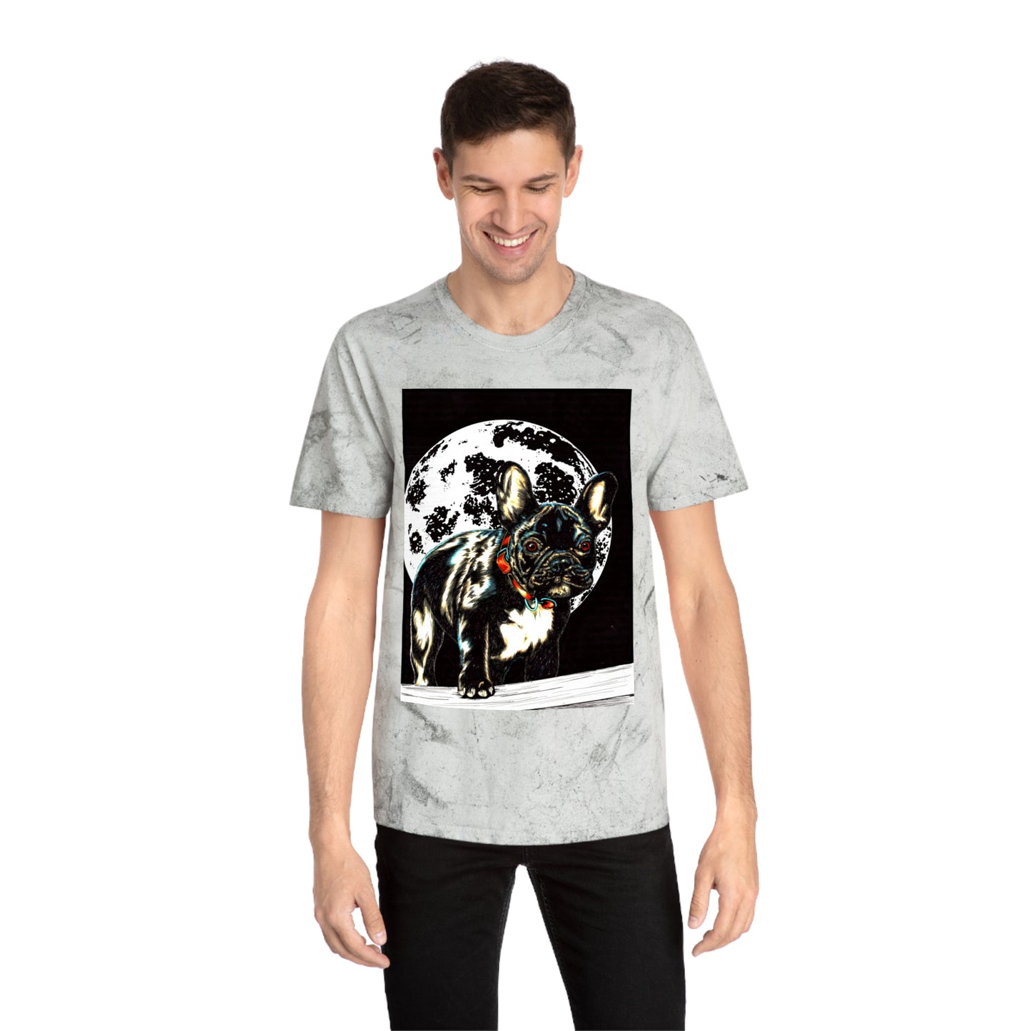 Color Blast French Bulldog T-Shirt | Unisex Moonlit Design