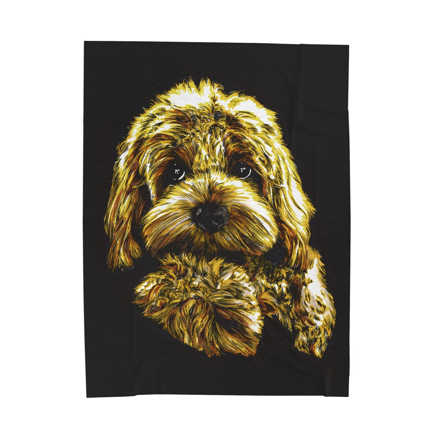 Cozy Dog Lovers Velveteen Plush Blanket