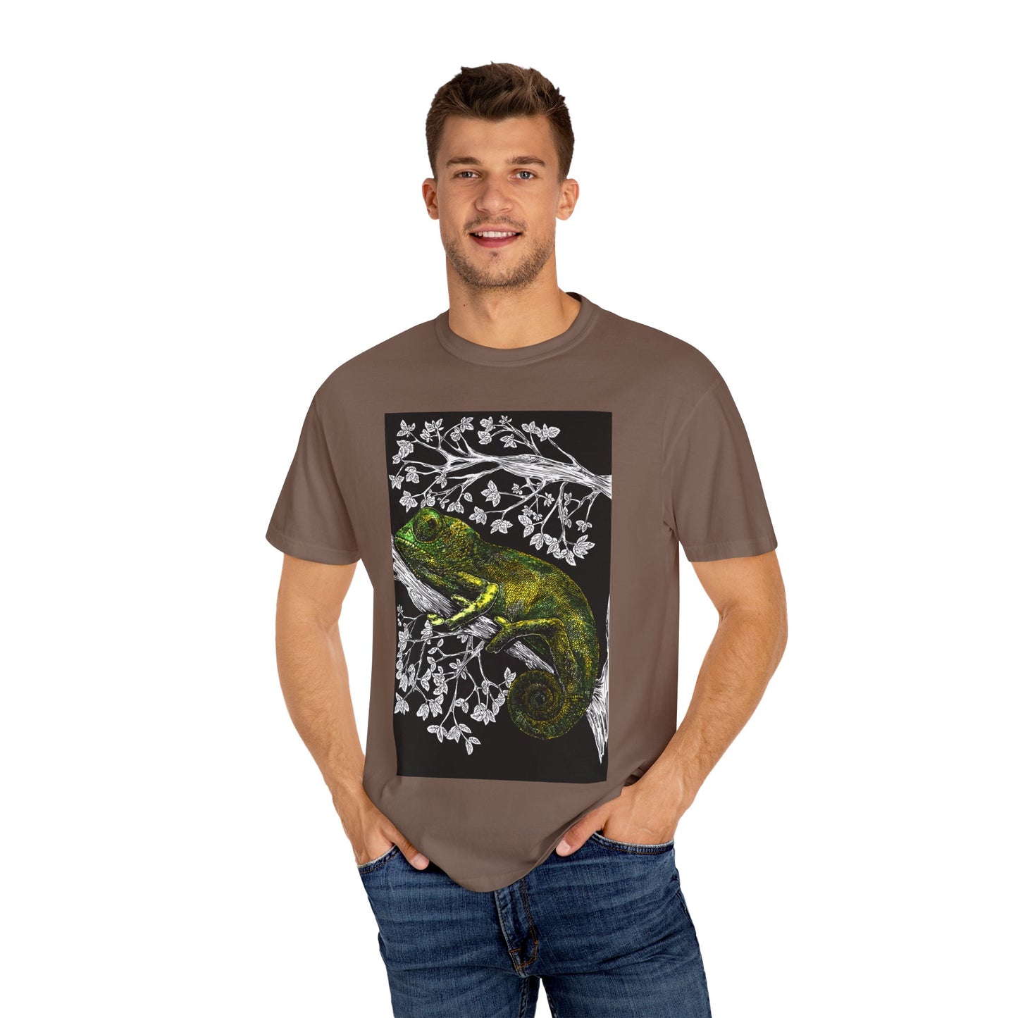 Chameleon Art Unisex Garment-Dyed T-Shirt - Nature Lover's