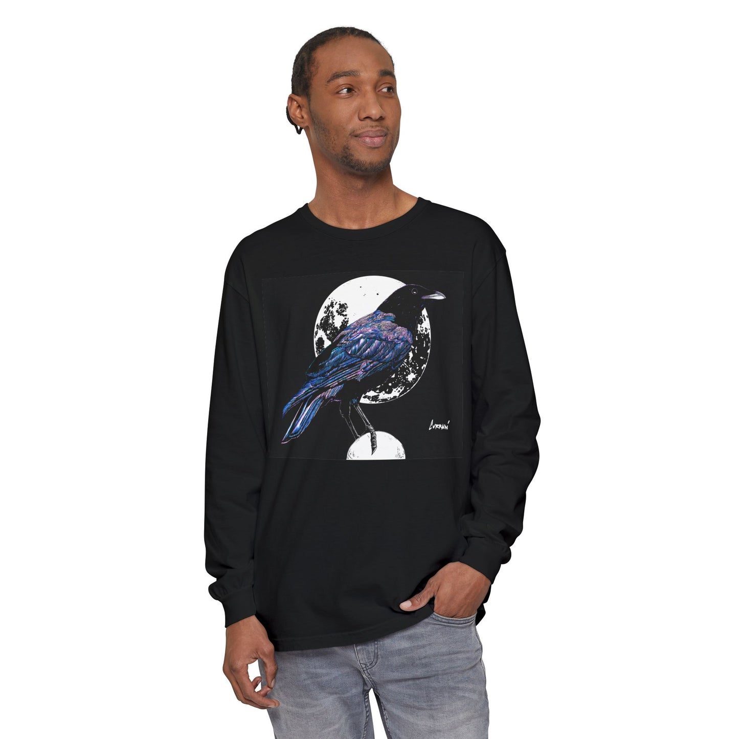 Mystical Crow Long Sleeve T Shirt Unisex