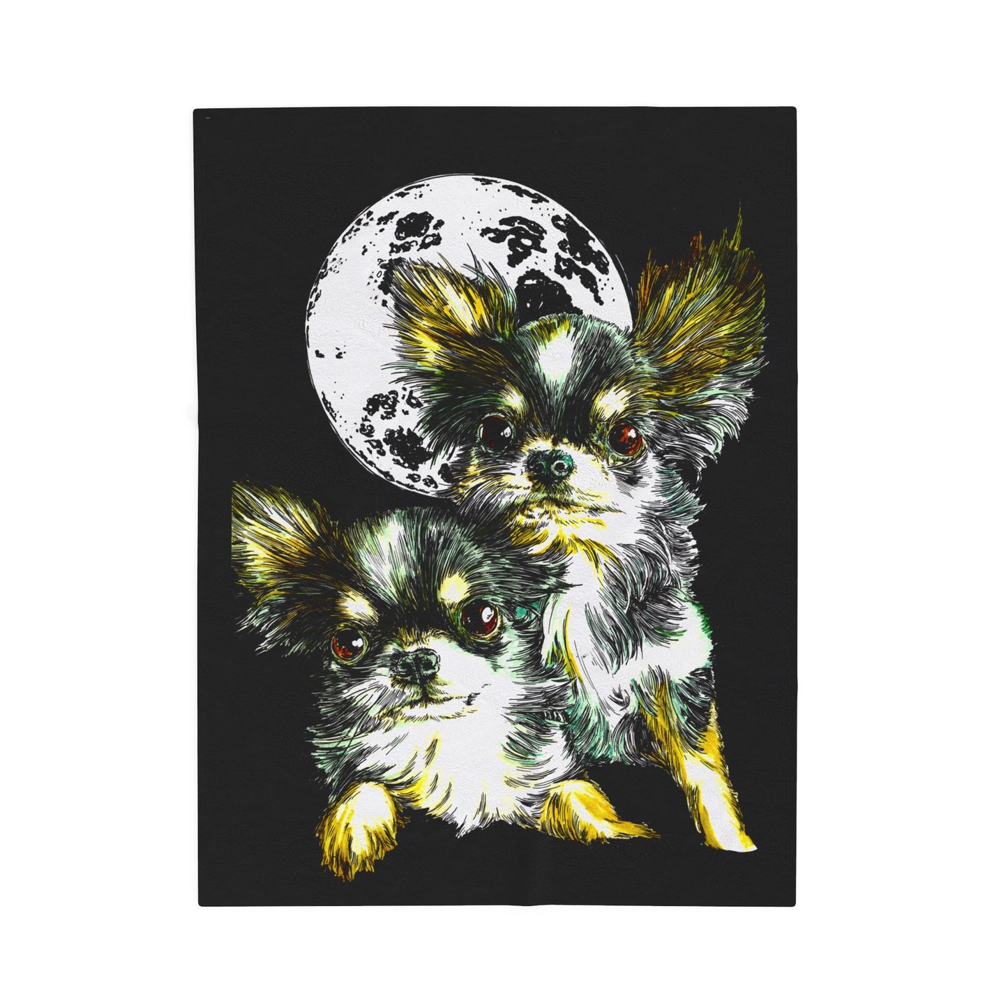 Cute Chihuahua Motif Cozy Blanket for Dog Lovers