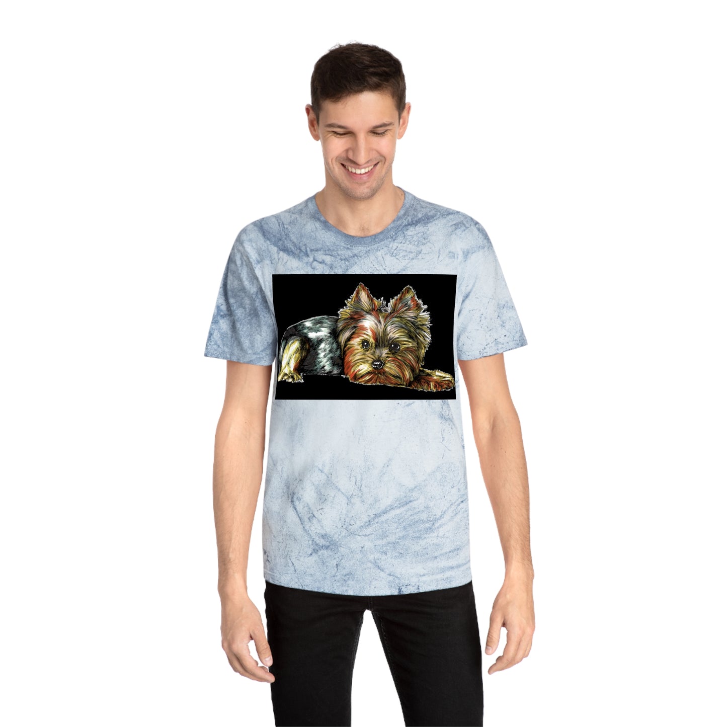 Yorkie Terrier Color Blast T-Shirt - Stylish Pet Apparel for Animal Enthusiasts