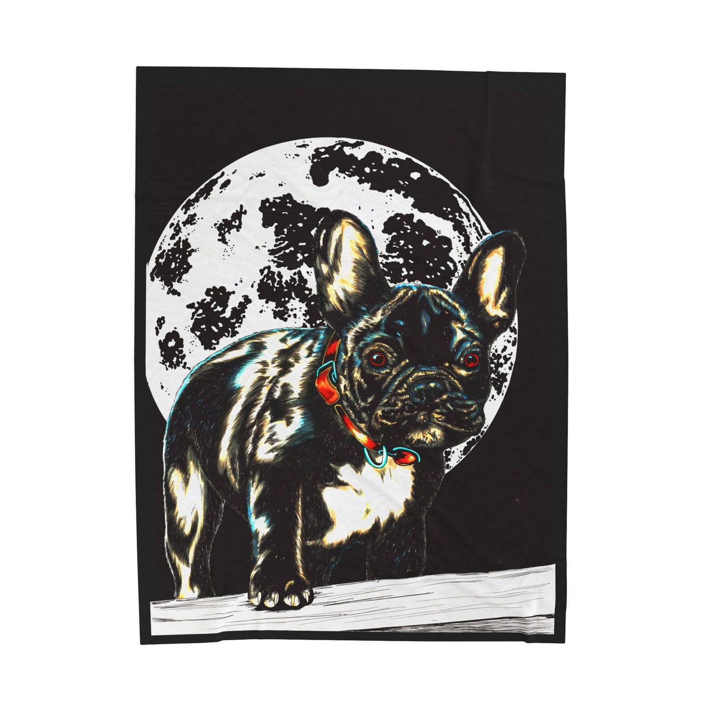 Cozy French Bulldog Velveteen Blanket Perfect for Dog Lovers