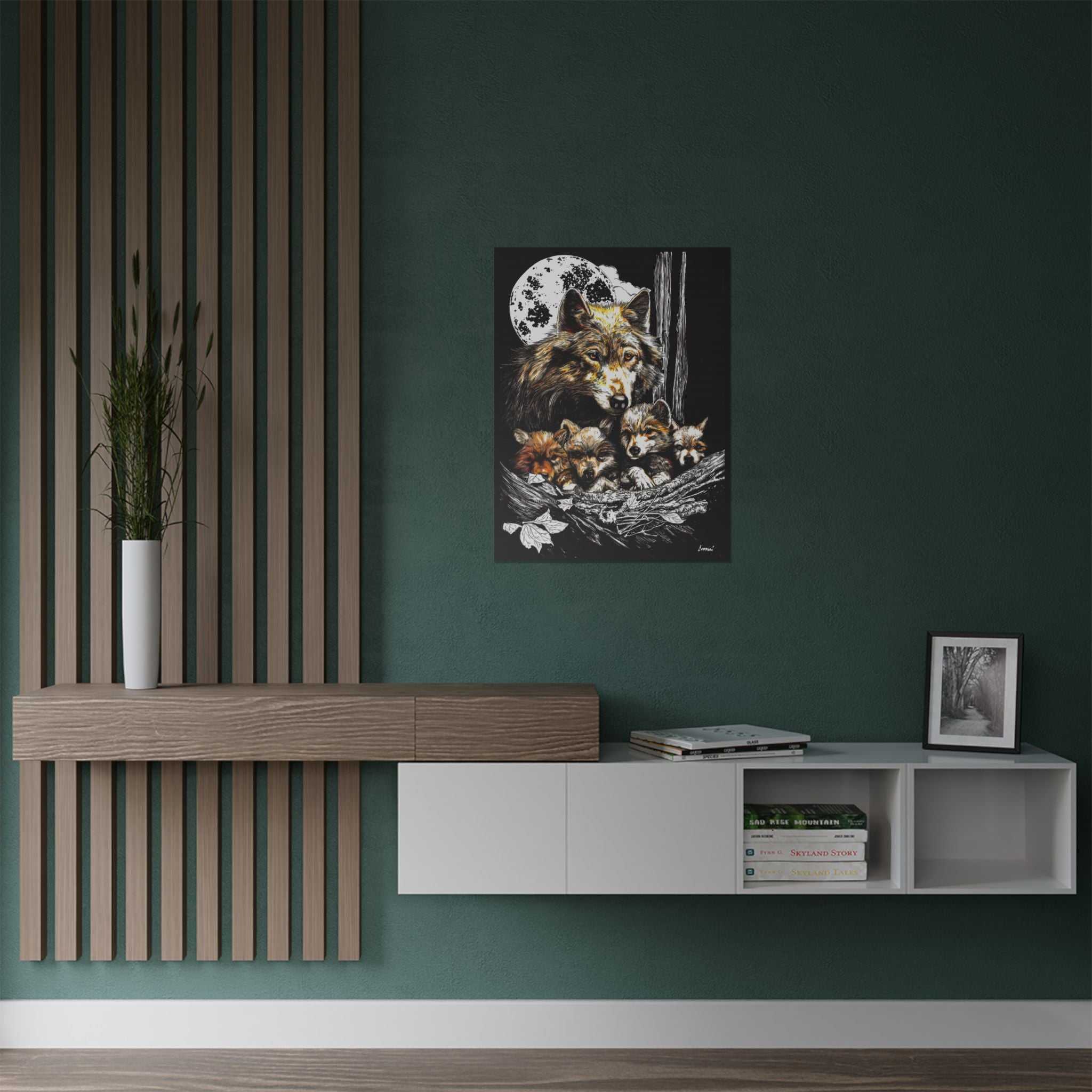 Wolf Family Satin Poster - Stunning Wildlife Artwork
