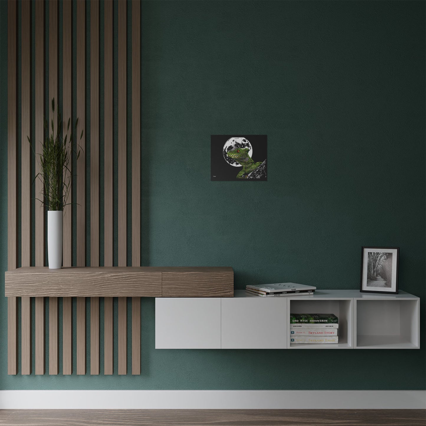 Lizard Moon Satin Poster | 300gsm Art Print for Home Décor