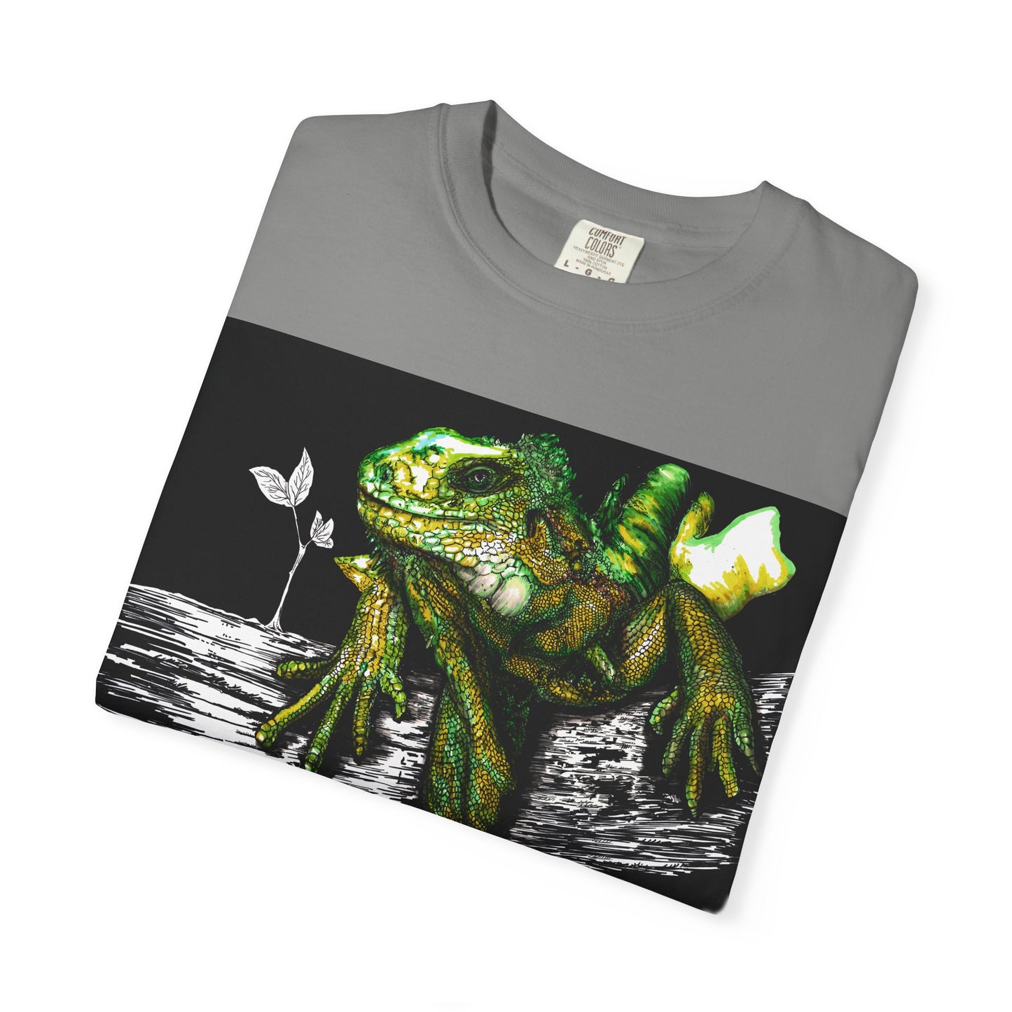 Iguana Unisex T-shirt - Hand Painted Art Design