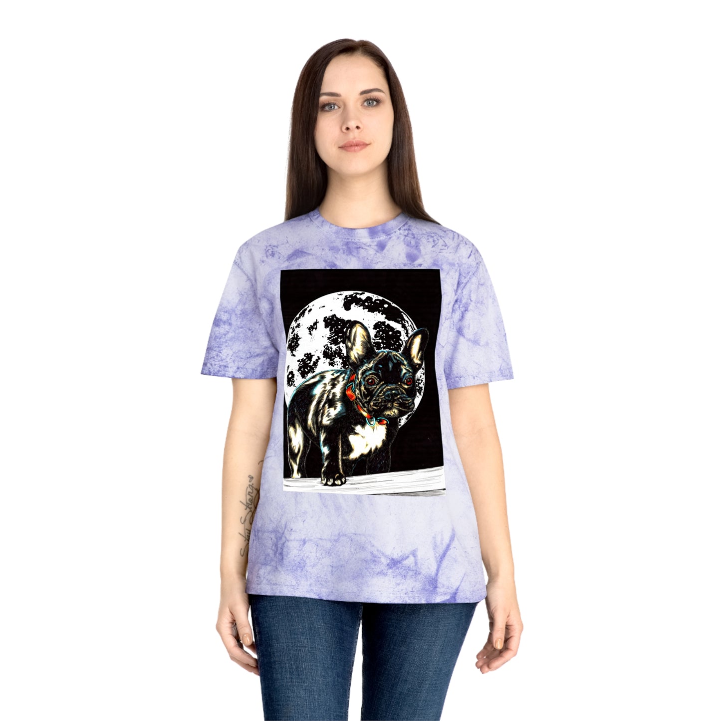 Color Blast French Bulldog T-Shirt | Unisex Moonlit Design