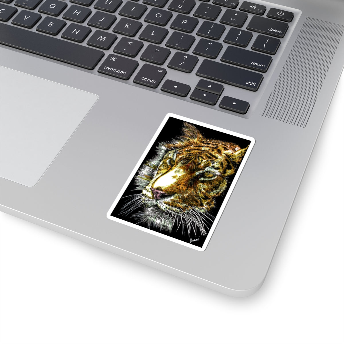 Majestic Tiger Kiss-Cut Stickers - Bold Wildlife Art for Nature Lovers