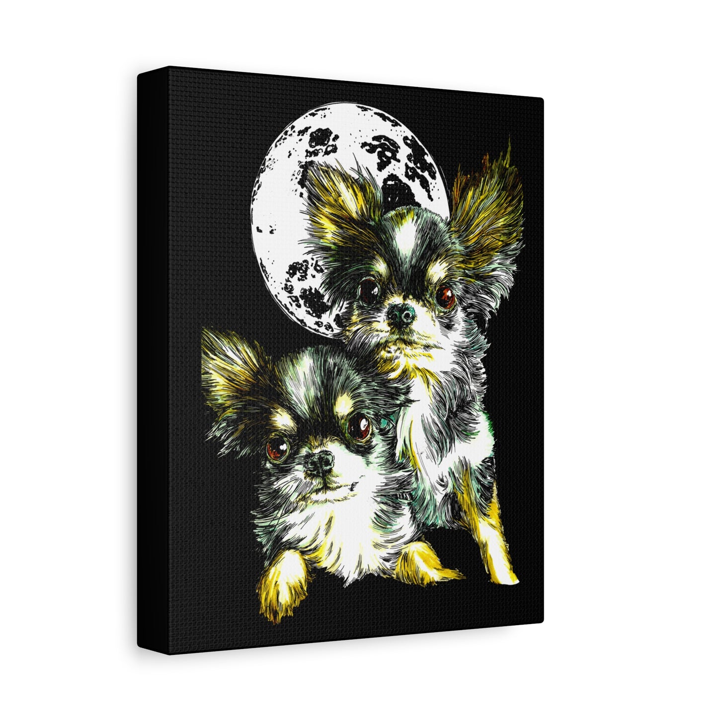Chihuahuas Wall Art Print of the Original, hand drawn art